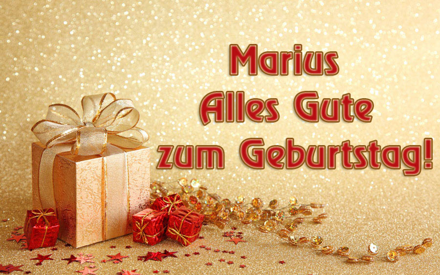 Marius, Alles Gute zum Geburtstag!