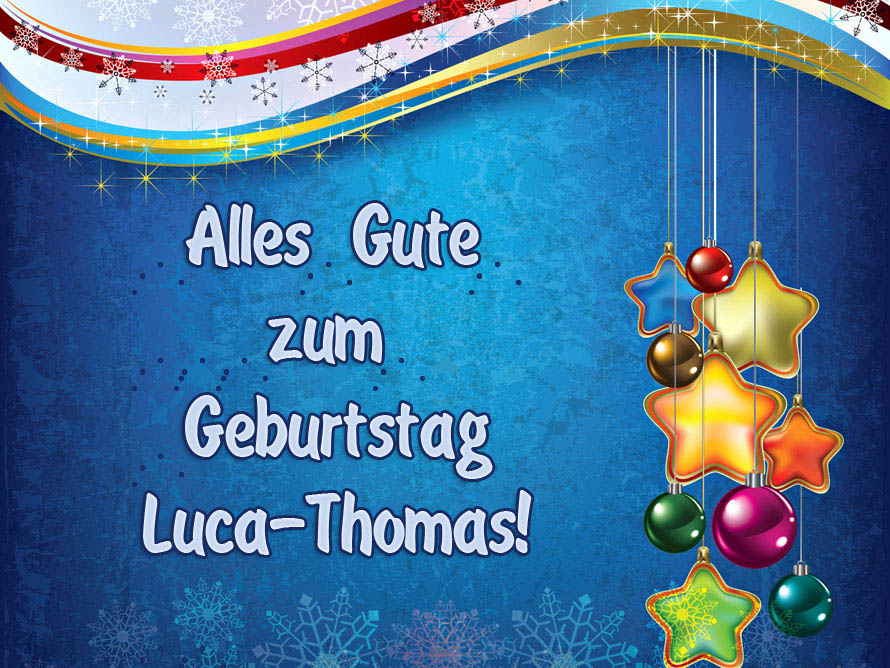 Bild: Alles Gute zum Geburtstag, Luca-Thomas!