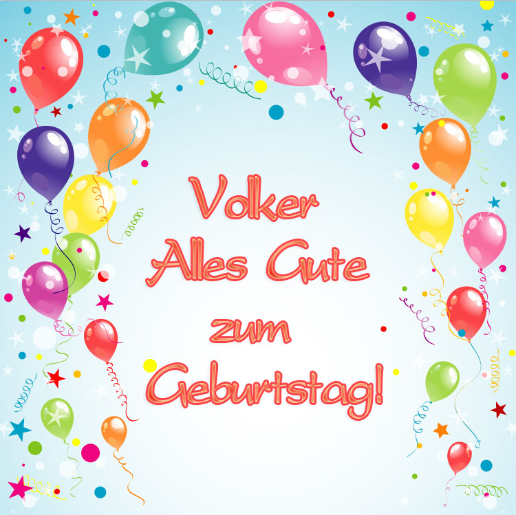 Volker, Alles Gute zum Geburtstag!