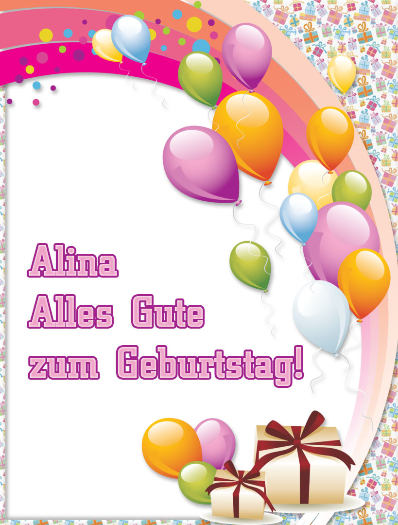 Alles Gute zum Geburtstag, Alina!