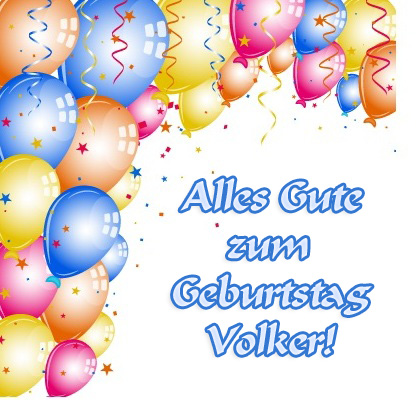 Alles Gute zum Geburtstag, Volker!