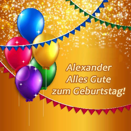 Alles Gute zum Geburtstag, Alexander!