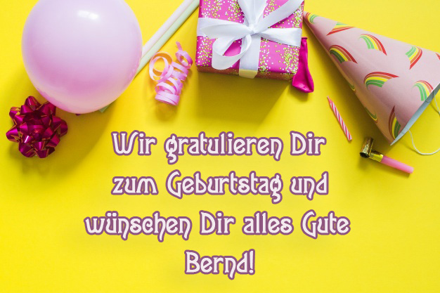 Bernd, wier gratuliere Dir zum Geburtstag!