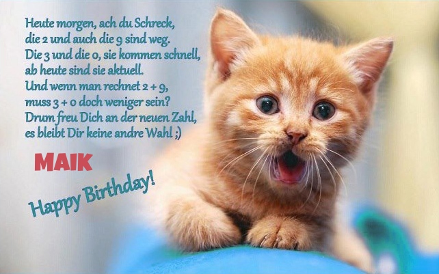 Alles Gute zum Geburtstag Gedicht fr Maik