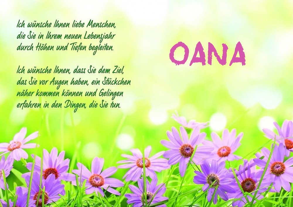 Alles Gute zum Geburtstag Oana