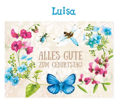 Alles Gute zum Geburtstag des kleinen Bildes fr Luisa