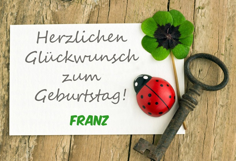 Franz, Herzlichen Glckwunsch zum Geburtstag!