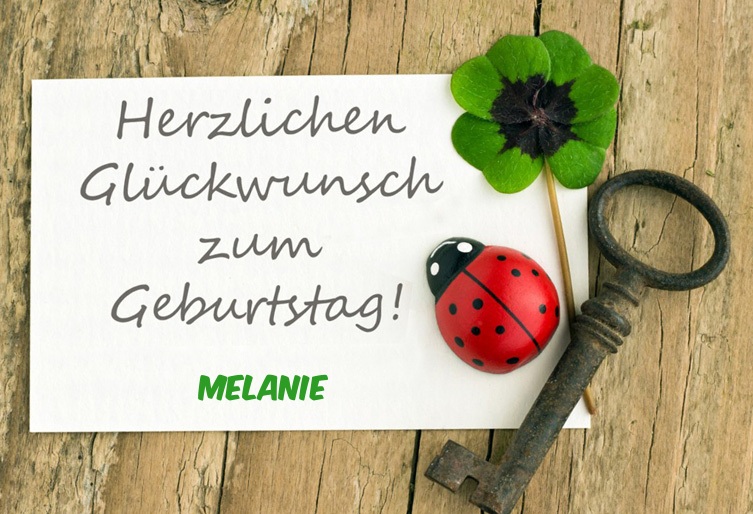 Melanie, Herzlichen Glckwunsch zum Geburtstag!