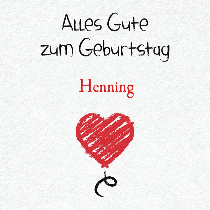Herzlichen Glckwunsch zum Geburtstag, Henning