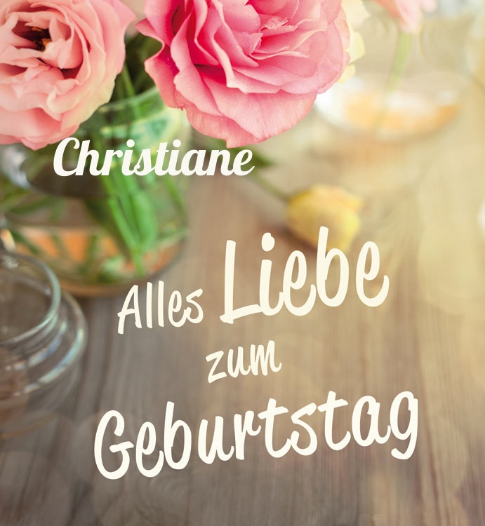 Alles Liebe zum Geburtstag Christiane!