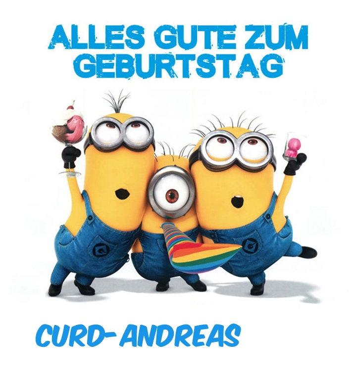 Alles Gute zum Geburtstag von Minions fr Curd-Andreas