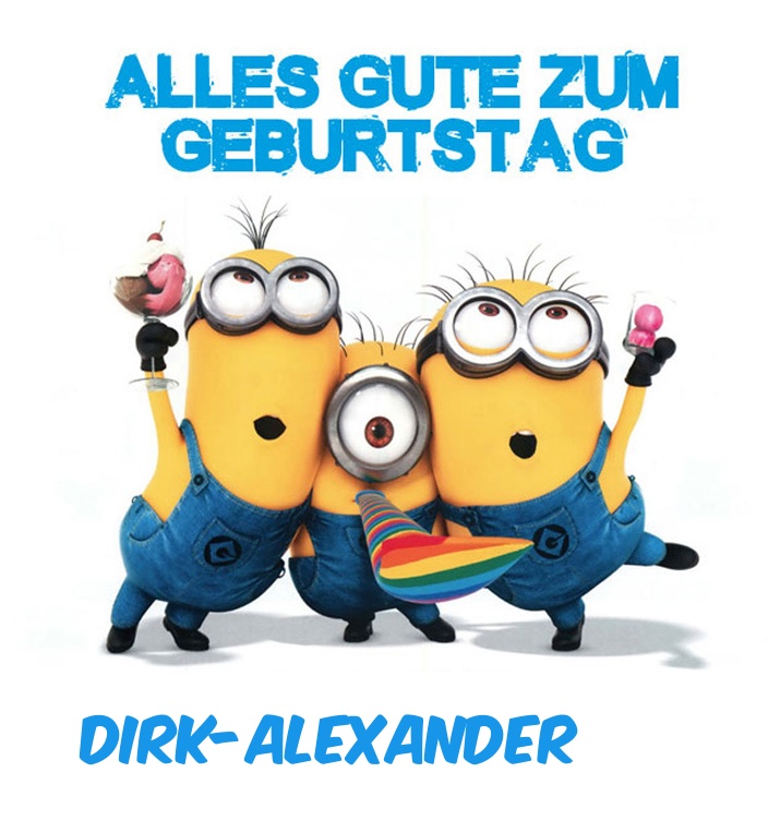 Alles Gute zum Geburtstag von Minions fr Dirk-Alexander