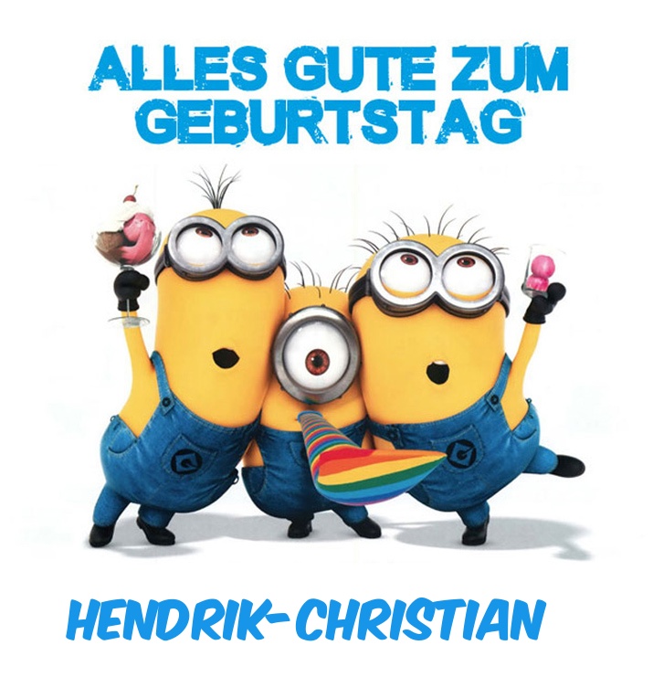 Alles Gute zum Geburtstag von Minions fr Hendrik-Christian