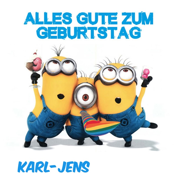 Alles Gute zum Geburtstag von Minions fr Karl-Jens