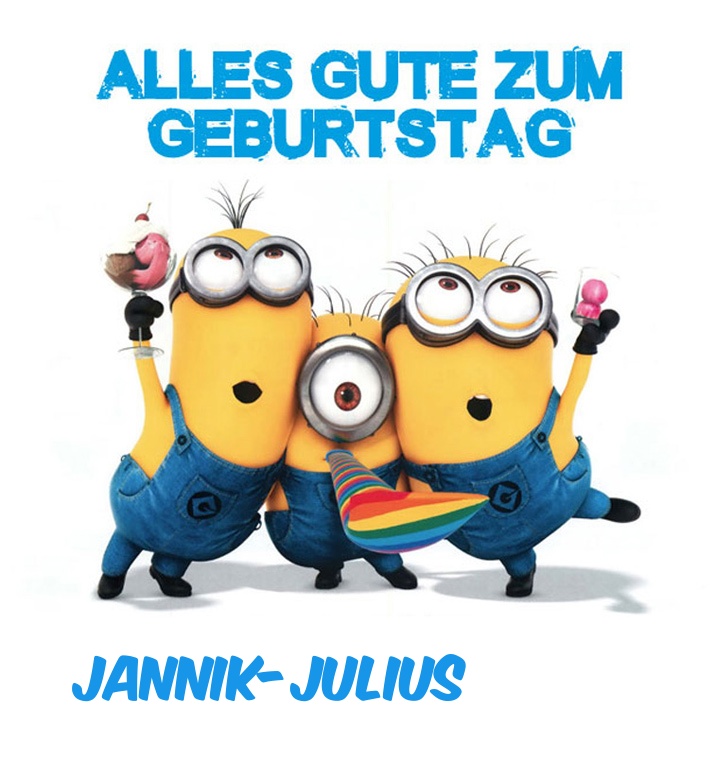 Alles Gute zum Geburtstag von Minions fr Jannik-Julius