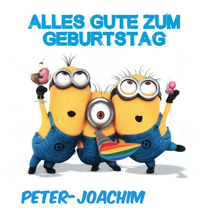 Alles Gute zum Geburtstag von Minions fr Peter-Joachim