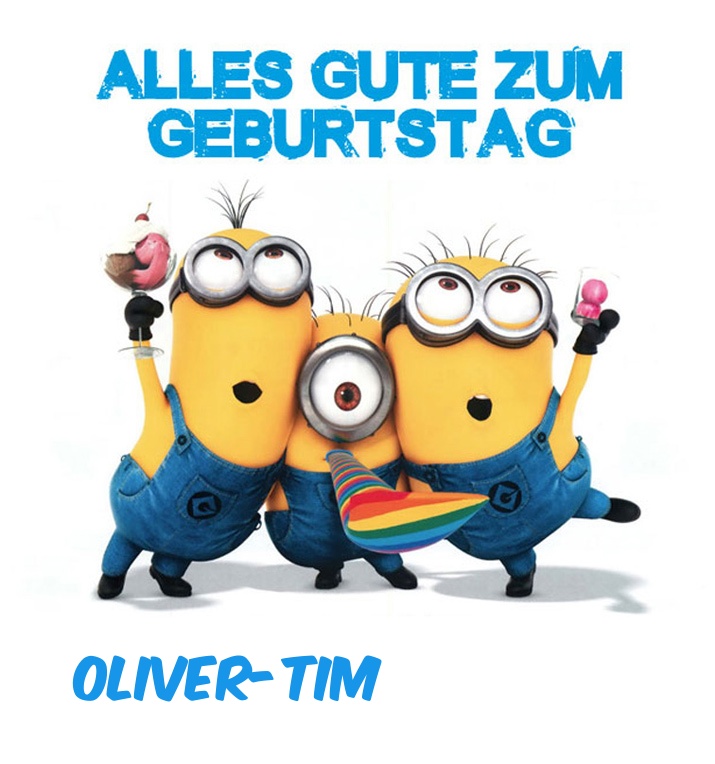 Alles Gute zum Geburtstag von Minions fr Oliver-Tim