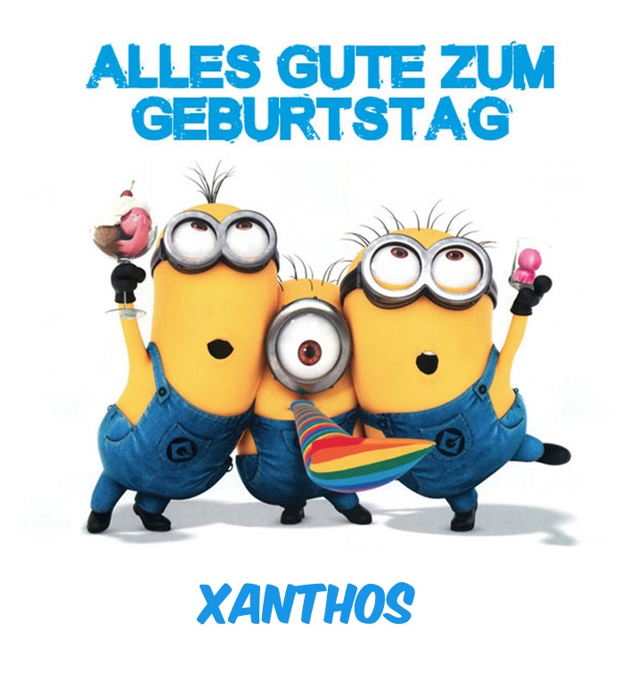 Alles Gute zum Geburtstag von Minions für Xanthos