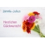 Blumen zum geburtstag fr Jannik-Julius
