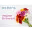 Blumen zum geburtstag fr Jens-Heinrich