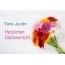 Blumen zum geburtstag fr Tom-Justin