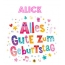 Bunte Geburtstagsgre fr Alick