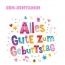 Bunte Geburtstagsgre fr Ben-Benyamin