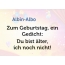 Zum Geburtstag ein Gedicht fr Albin-Albo