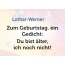 Zum Geburtstag ein Gedicht fr Lothar-Werner