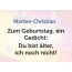 Zum Geburtstag ein Gedicht fr Morten-Christian