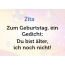 Zum Geburtstag ein Gedicht fr Zita