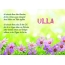 Ein schönes Happy Birthday Gedicht für Ulla