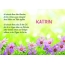 Ein schönes Happy Birthday Gedicht für Katrin
