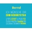 Bernd, Ich wünsche dir zum geburtstag...
