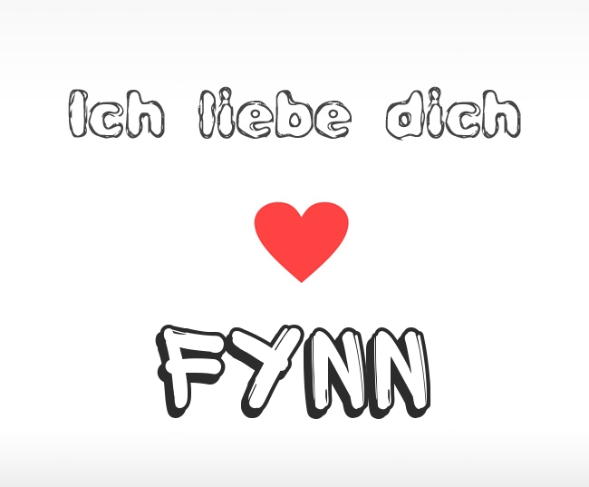 Ich liebe dich Fynn