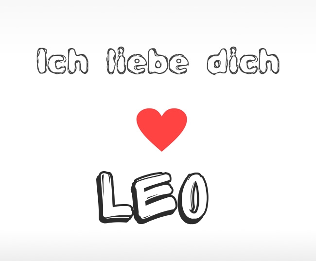Ich liebe dich Leo