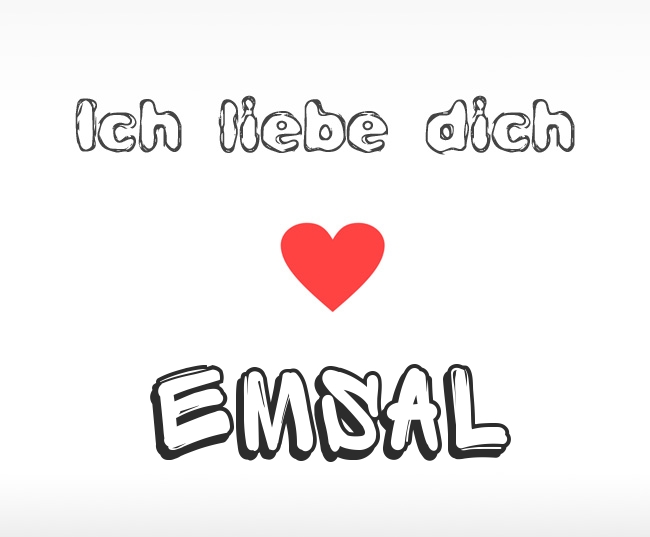 Ich liebe dich Emsal