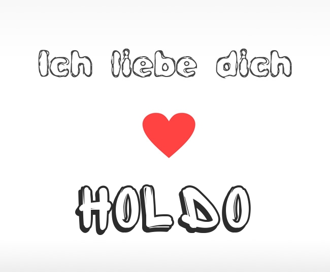 Ich liebe dich Holdo