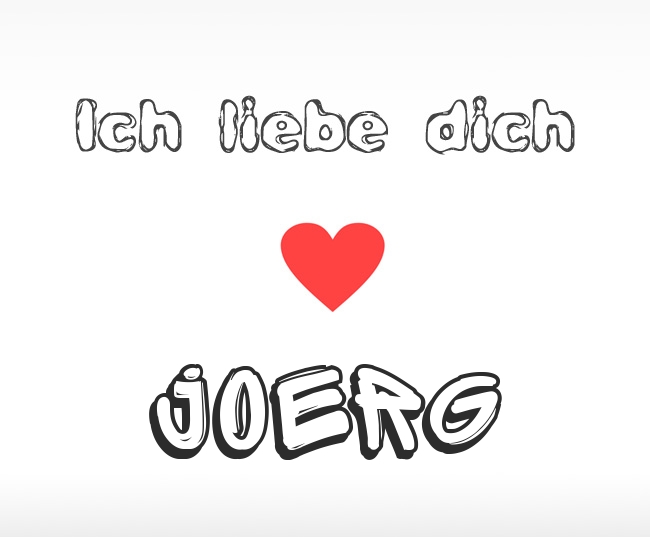 Ich liebe dich Joerg