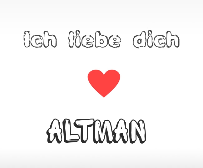 Ich liebe dich Altman