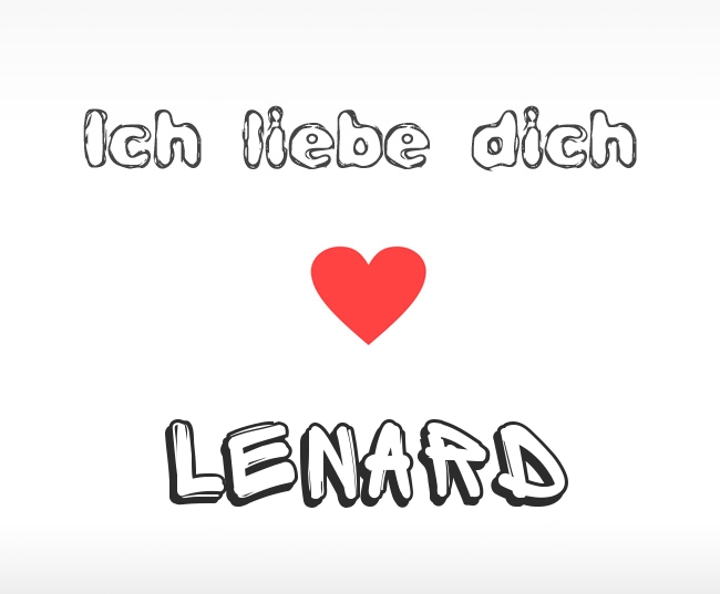 Ich liebe dich Lenard
