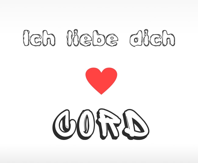 Ich liebe dich Cord