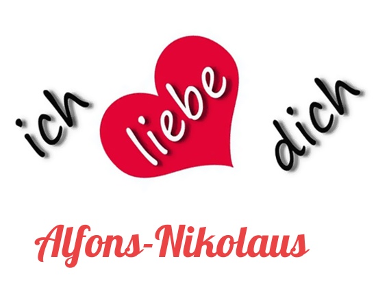 Bild: Ich liebe Dich Alfons-Nikolaus