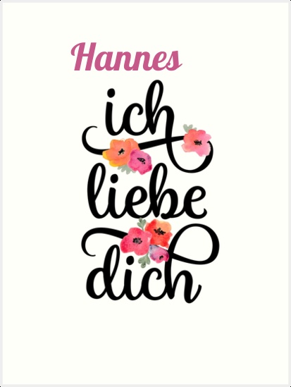 Hannes, Ich liebe Dich Bilder