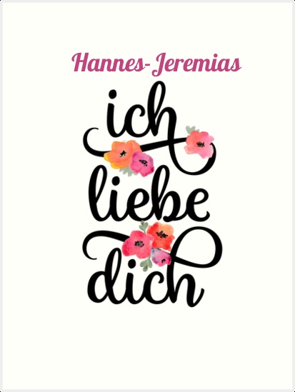 Hannes-Jeremias, Ich liebe Dich Bilder