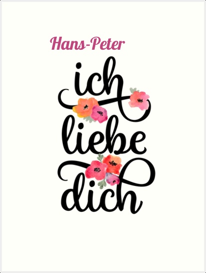 Hans-Peter, Ich liebe Dich Bilder