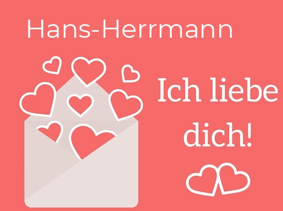 Hans-Herrmann, Ich liebe Dich : Bilder mit herzen