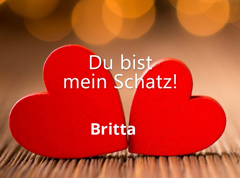 Bild: Britta - Du bist mein Schatz!