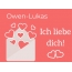 Owen-Lukas, Ich liebe Dich : Bilder mit herzen