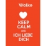 Wolke - keep calm and Ich liebe Dich!
